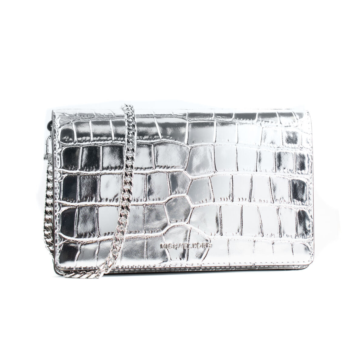 Shoulder Bag Michael Kors 32F4SJ6C8K-SILVER Grey 22 x 14 x 6 cm