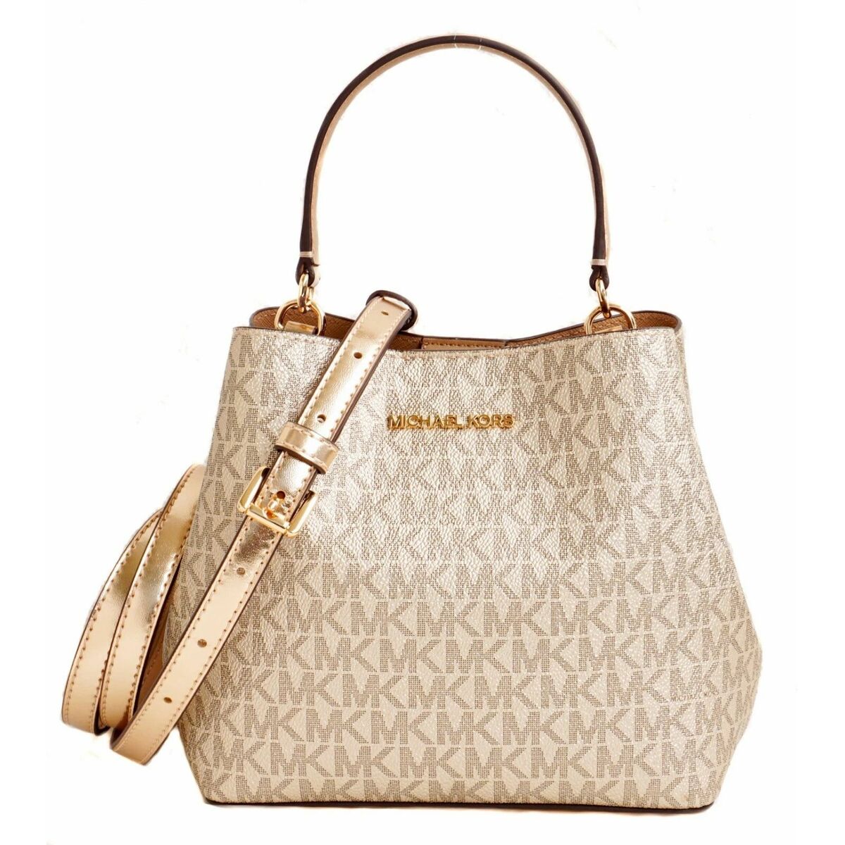 Shoulder Bag Michael Kors PRATT Golden